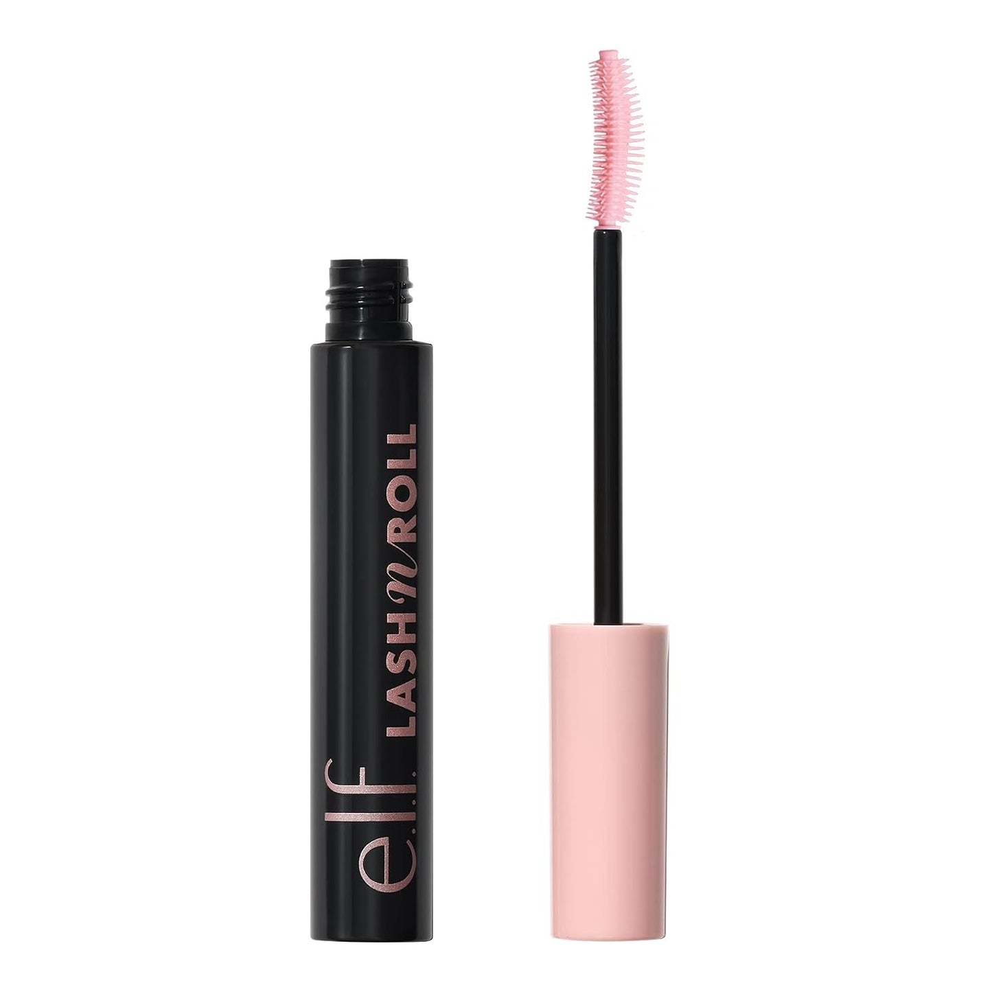 e.l.f. Lash 'N Roll Mascara, Curling Mascara For Visibly Lifted Lashes, Black