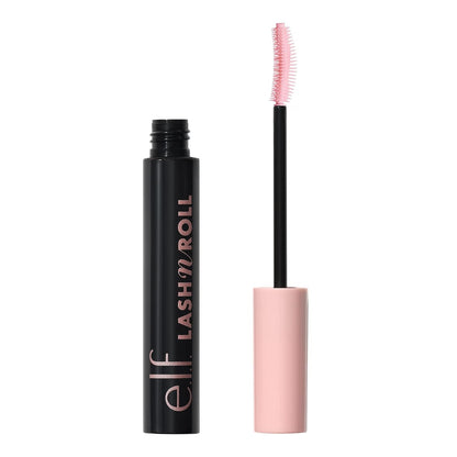 e.l.f. Lash 'N Roll Mascara, Curling Mascara For Visibly Lifted Lashes, Black