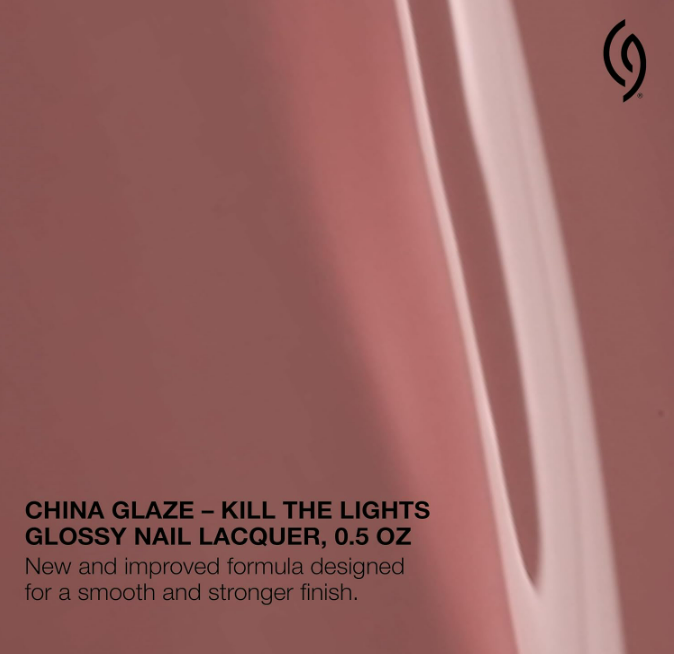 China Glaze Cg Nail Lacquer Kill the Lights – Nude Pink Nail Polish, Quick Dry,