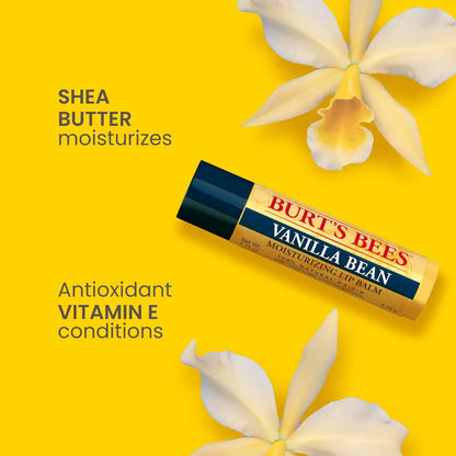 Burt's Bees 100% Natural Lip Balm, Wild Cherry and Vanilla Bean Blister Box