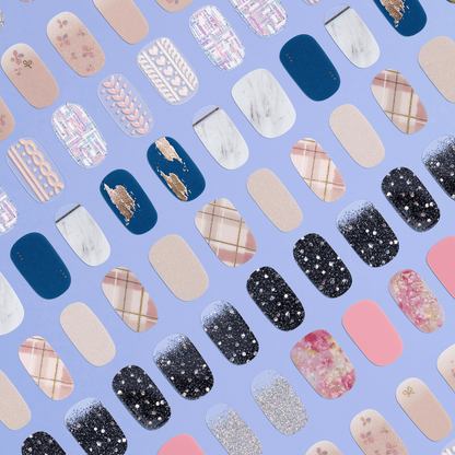 Sally Hansen Salon Effects Nail Strips | No UV Light Needed, No Dry Time, Long-Lasting, Non-Damaging | 32 Nail Strips, 1 Cuticle Stick, Nail File, Prep Pad | Phen-Animal