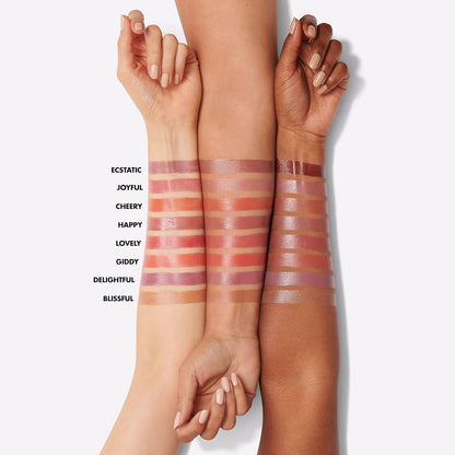 e l f Hydrating Core Lip Shine with Shea Butter Vitamin E Tinted Lip Balm for Smooth Glossy Finish Long Lasting Moisture Ecstatic Deep Berry