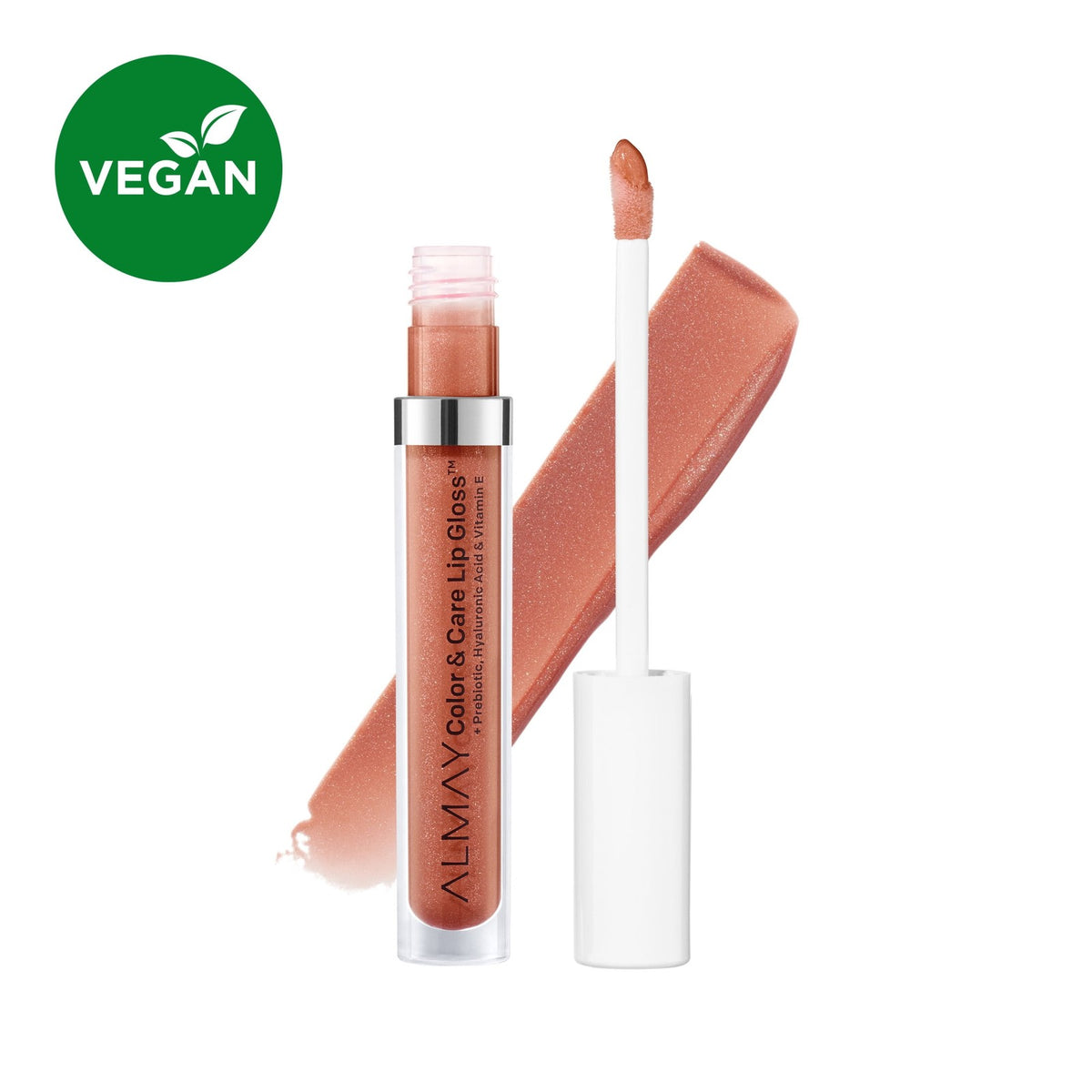 Almay Color & Care Hydrating Lip Gloss, Hypoallergenic, 300 Glitters Gold, 0.1 f