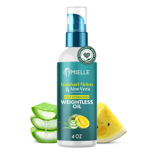 Mielle Organics Weightless Hair Oil, Kalahari Melon & Aloe Vera Deep Long-Lastin