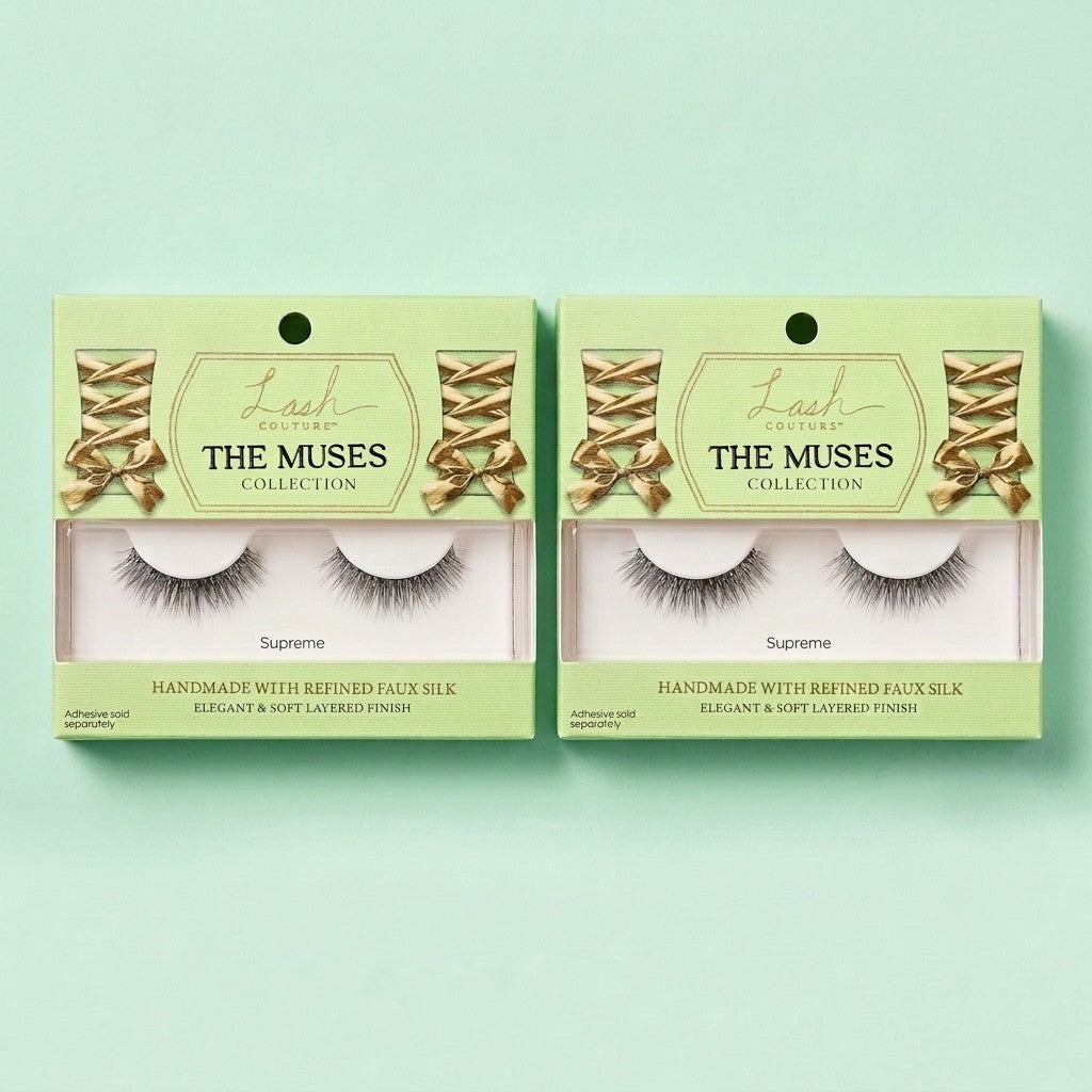 2 Pack Kiss Lash Couture The Muses False Eyelashes Supreme Reusable 2 Pairs