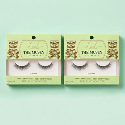 2 Pack Kiss Lash Couture The Muses False Eyelashes Supreme Reusable 2 Pairs