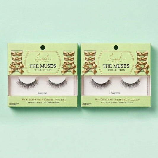 2 Pack Kiss Lash Couture The Muses False Eyelashes Supreme Reusable 2 Pairs