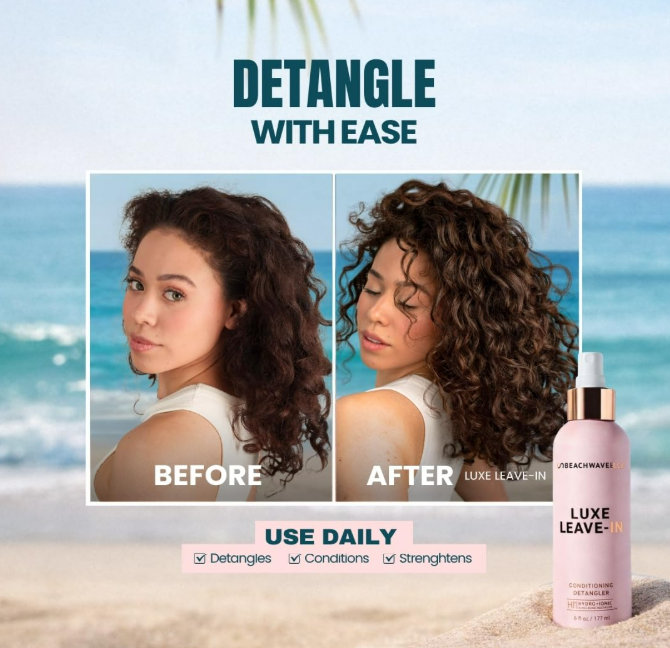 The Beachwaver Co. Luxe Leave-In Conditioning Detangler - Full Size (6 Fl Oz)
