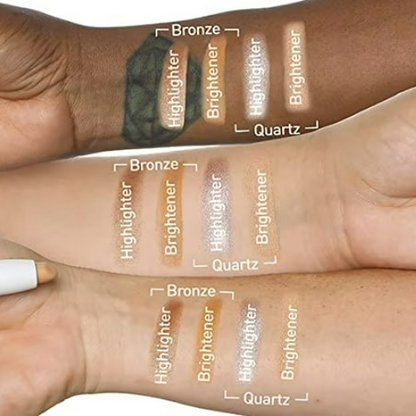 LIQUE Active Highlighter & Eye Brightener Duo Makeup Stick Bronze, 0.09 Oz.