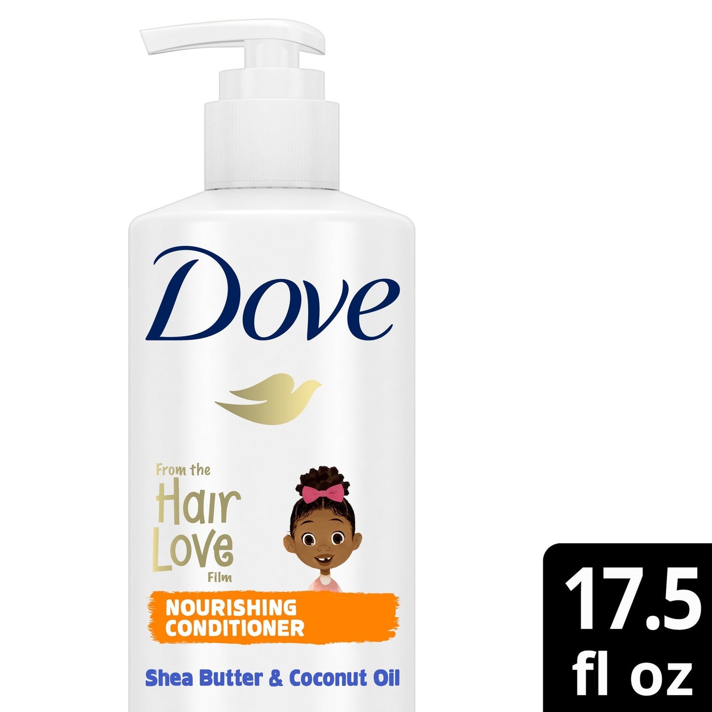 Dove Kids Care Conditioner for Coils, Curls and Waves Hair Love Kids, 17.5 Fl oz