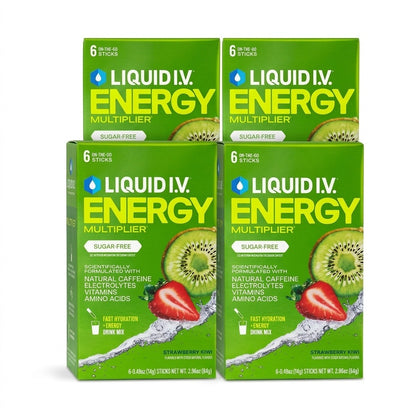 Liquid I.V.® Strawberry Kiwi Sugar-Free Hydration Multiplier® 4 Pack 24 Sticks