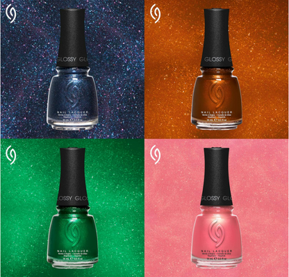 China Glaze CG Nail Lacquer Ruby Pumps – Deep Red Glitter Quick Dry 0.5 fl oz