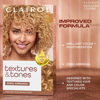 Clairol Textures & Tones 4R Crimson Red Permanent Hair Dye 2 Pack Ammonia Free