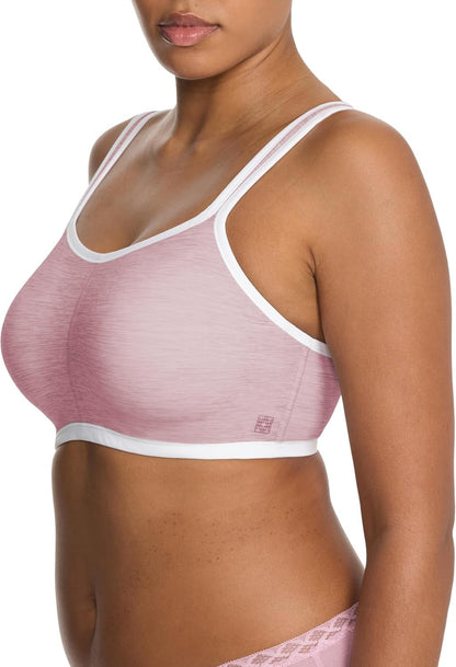 Natori Women's Natori Yogi Contour Convertible Sports Bra Pink/Light Ivory 32DDD
