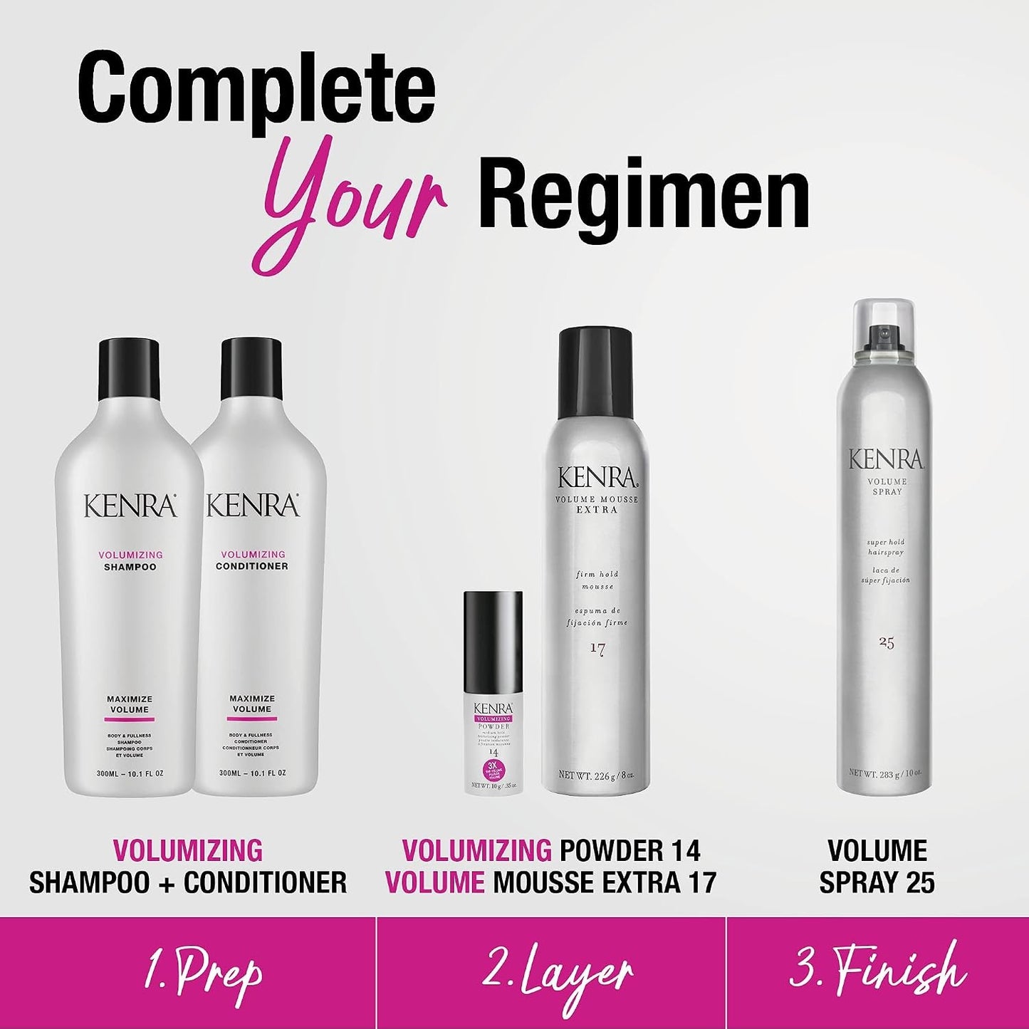 Kenra Professional Volumizing Shampoo | Maximize Volume | Creates Body, 10.1 fl.
