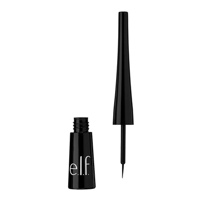 e.l.f. Liquid Eyeliner, High-pigment Liquid Eyeliner Jet Black