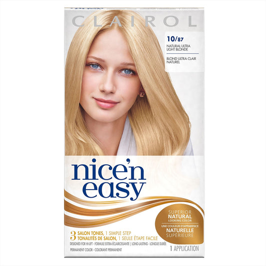Clairol Nice 'N Easy Permanent, 10/87 Ultra Light Natural-Blond 1 Pack