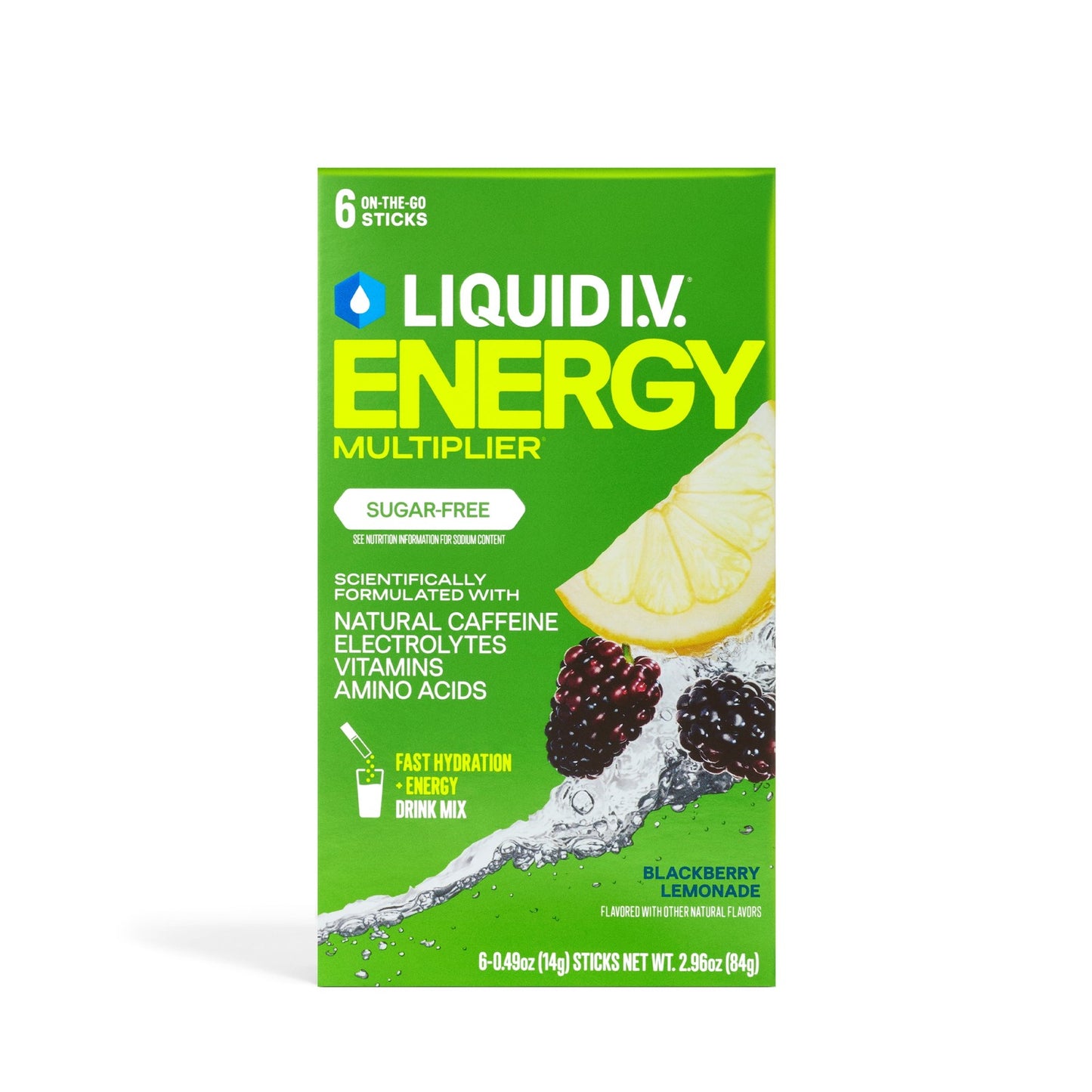 Liquid I.V.® Blackberry Lemonade Sugar-Free Hydration Multiplier 4 Pack 24 Stick