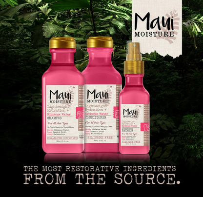 Maui Moisture Hibiscus Water Shampoo Travel Size 3.3oz Pack of 3 Lightweight