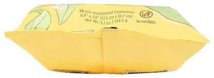 Burt’s Bees Purifying White Tea Facial Towelettes, 100% Plant Based Cloths; 30CT