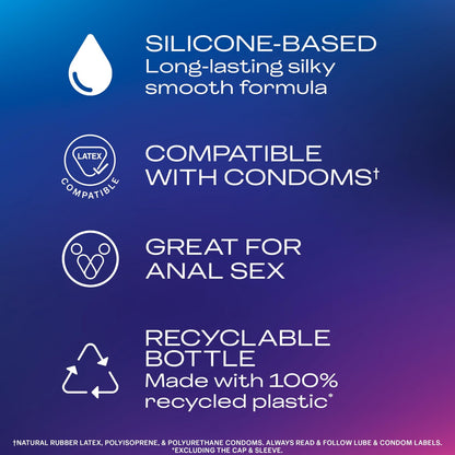 Durex Liquid Silicone Lube for Sex, Anal Lube & Sex Lube for Women, Men & Couple