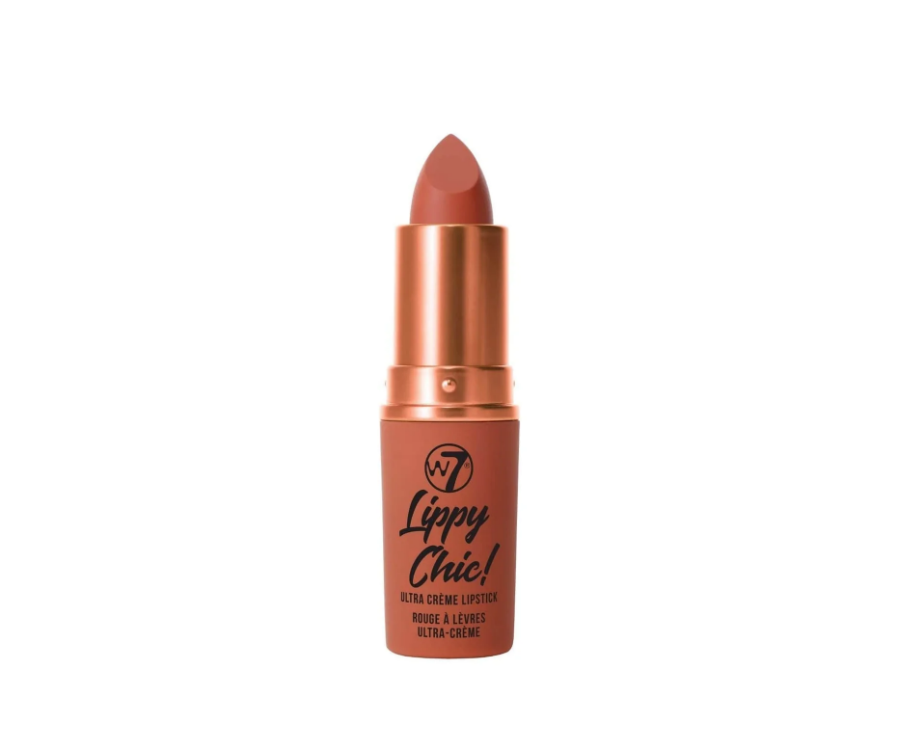 W7 Lippy Chic Ultra Creme Lipstick Lip Service Orange Nude High Pigment New