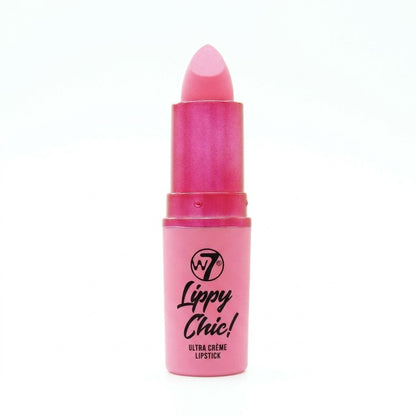 W7 Lippy Chic Ultra Creme Lipstick Free Speech Baby Pink Highly Pigmented 3.5g
