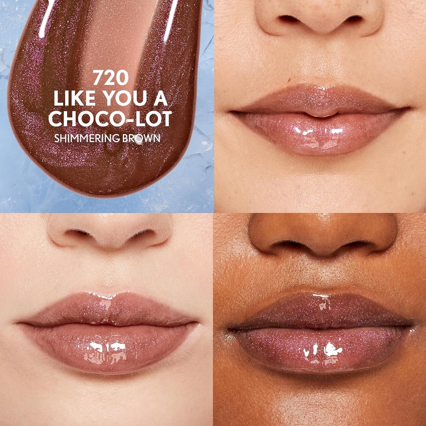 Covergirl Clean Fresh Yummy Plumper Lip Gloss, 720 Like You A Choco-Lot, Shiny,