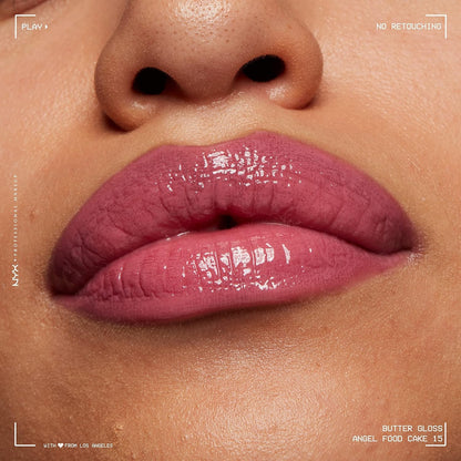 NYX PROFESSIONAL MAKEUP Butter Gloss, Non-Sticky Lip Gloss - Angel Food Cake