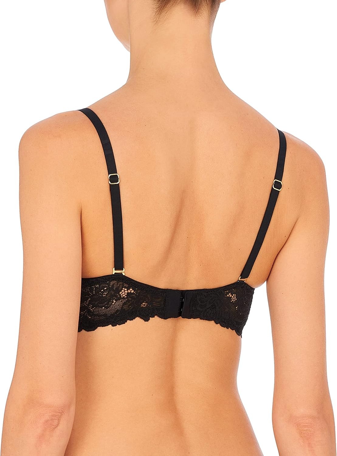 Natori Womens Heavenly: Convertible Underwire Balconette Bra, Black, 38DD US