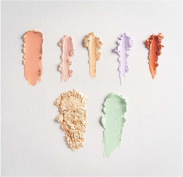 W7 Flawless Base Colour Corrector Palette 7 Shade Face Concealer Set Makeup