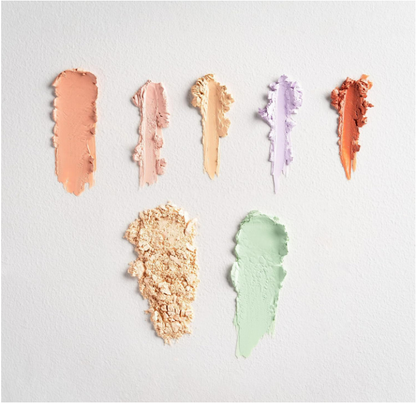 W7 Flawless Base Colour Corrector Palette 7 Shade Face Concealer Set Makeup