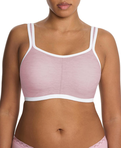 Natori Women's Natori Yogi Contour Convertible Sports Bra Pink/Light Ivory 32DDD