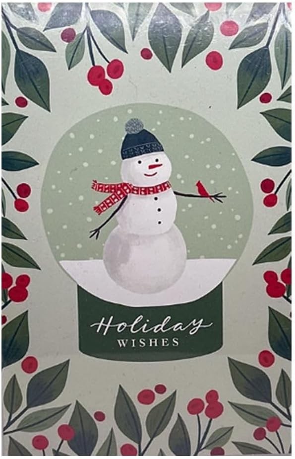 American Greetings Christmas Holiday Cards with Envelopes - Snow Man 1-16 Ct