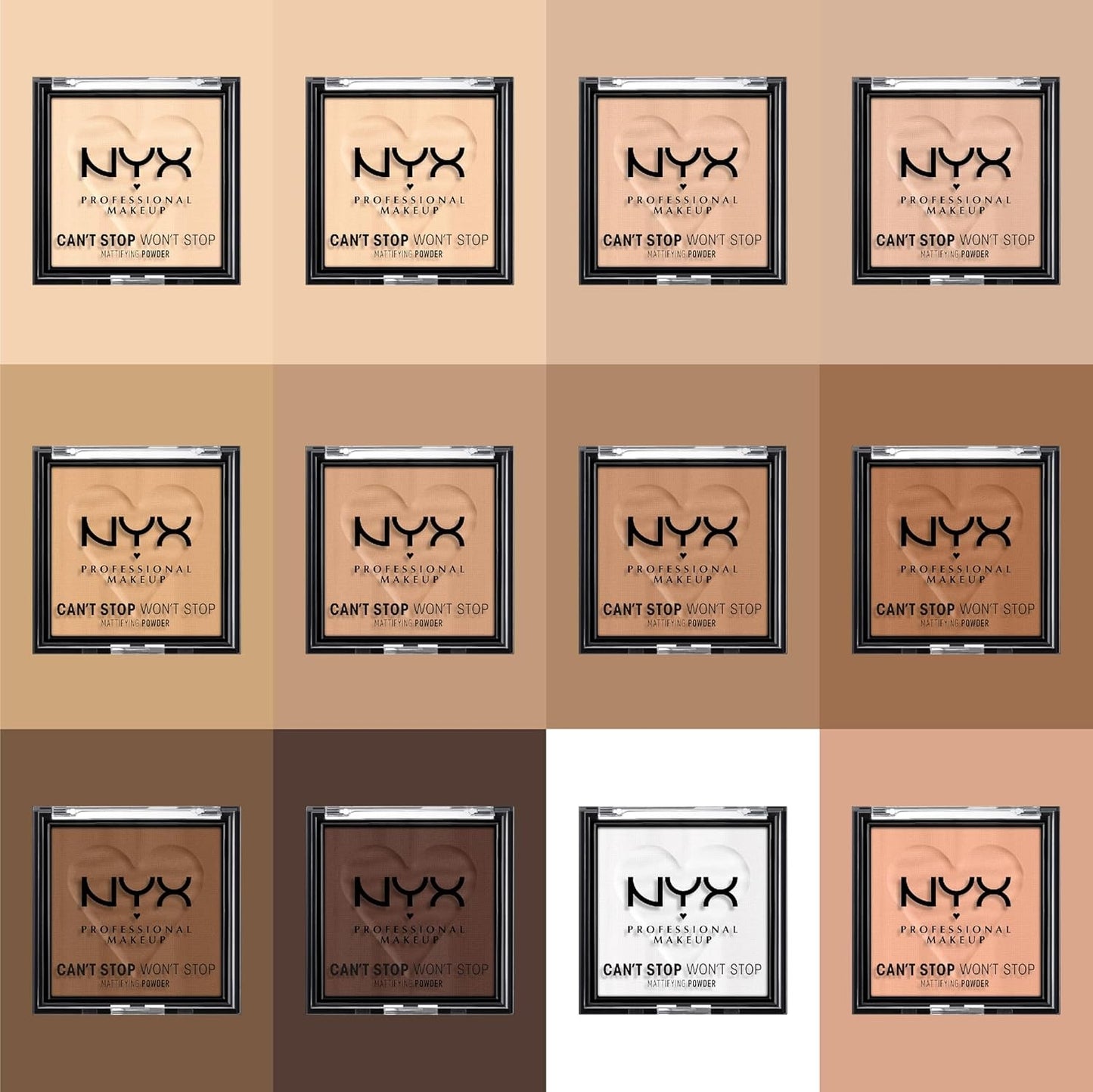 NYX PROFESSIONAL MAKEUP Can't Stop Won't Stop Mattifying Pressed Powder - Mocha