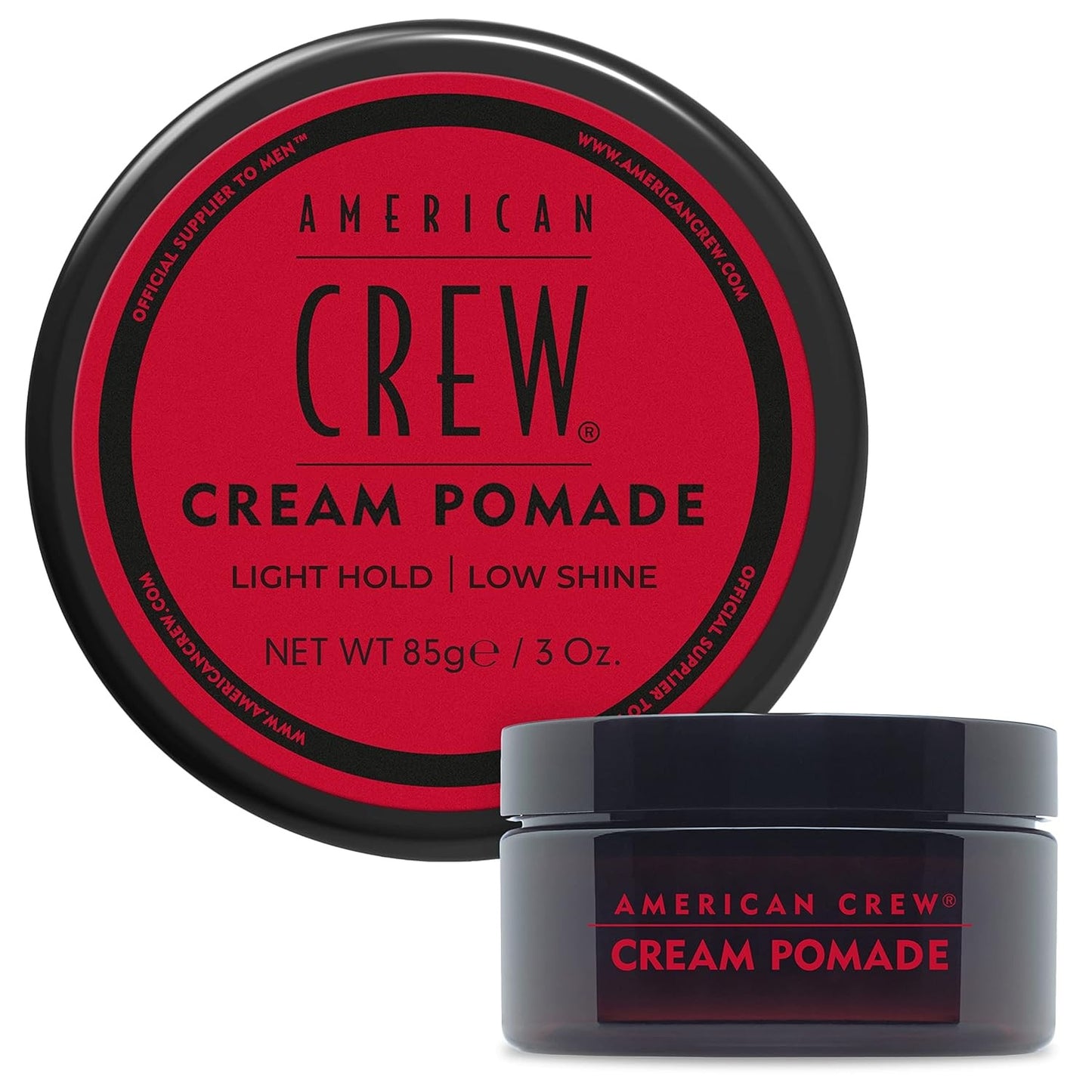 American Crew Men's Hair Cream Pomade, Like Styling Gel with Light Hold 3 oz