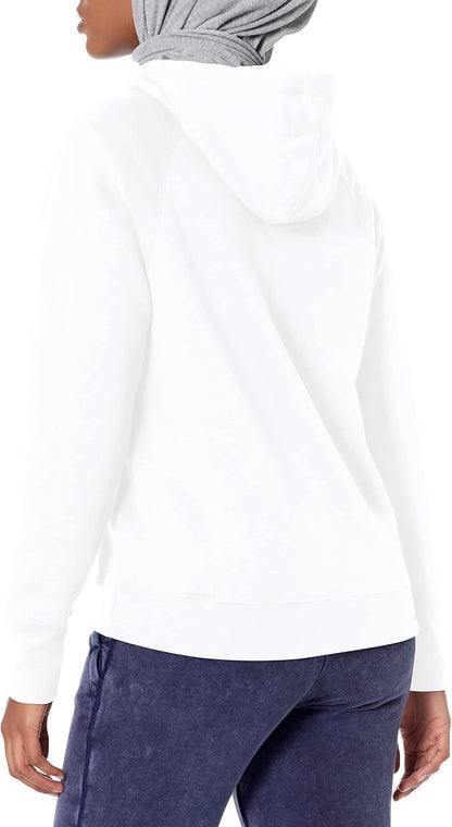 Champion Women's Women's Powerblend Crew, C Logo White XXL