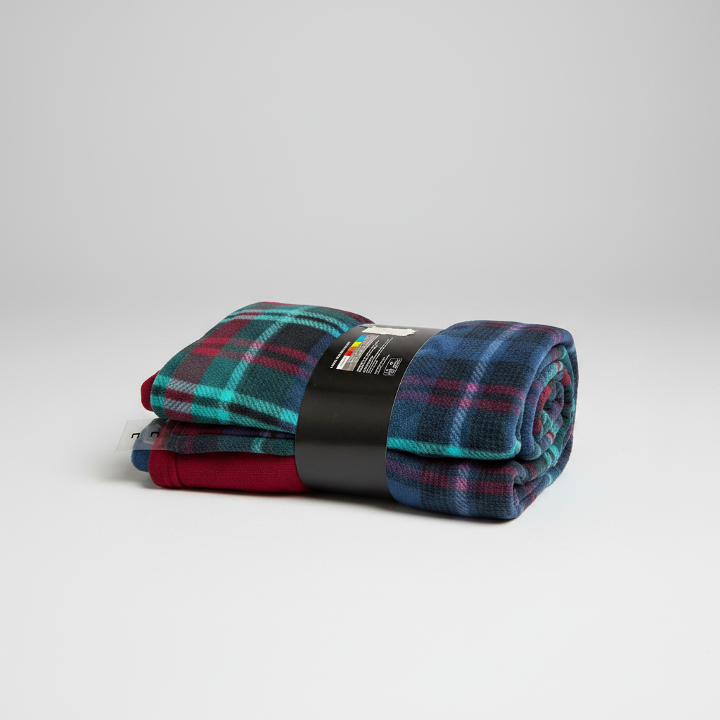 Cuddl Duds Men's Cozy Lodge 2-Pc Pajama Set Large Red V-Neck Blue Plaid NWT