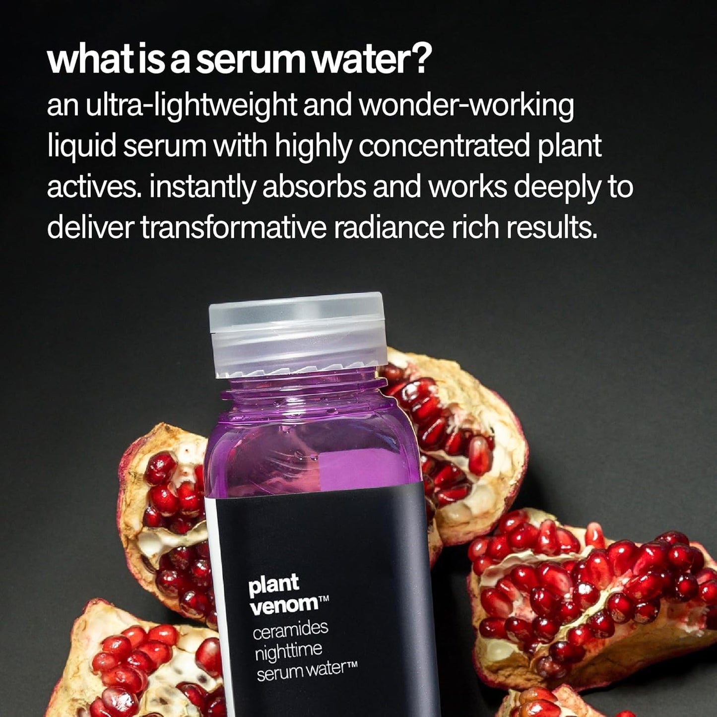 Facewater Plant Venom Ceramides Nighttime Serum Water 7.4 fl oz Skin Treatment