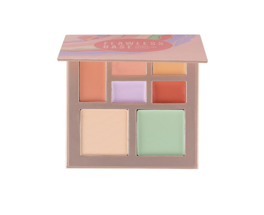 W7 Flawless Base Colour Corrector Palette 7 Shade Face Concealer Set Makeup