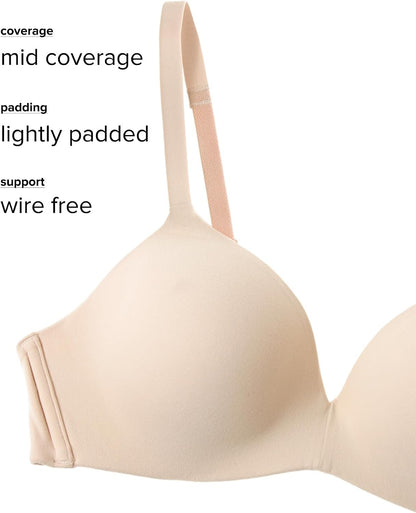 Wacoal womens How Perfect Wire Free T-Shirt Bra, SAND, 36DD