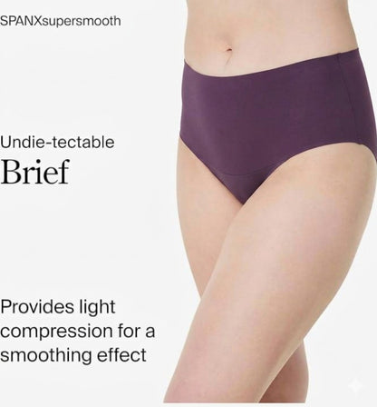 SPANX SPANXsupersmooth Undie-tectable Briefs, Small Prune