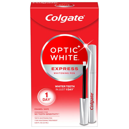 Colgate Optic White Express Teeth Whitening Pen with Hydrogen Peroxide