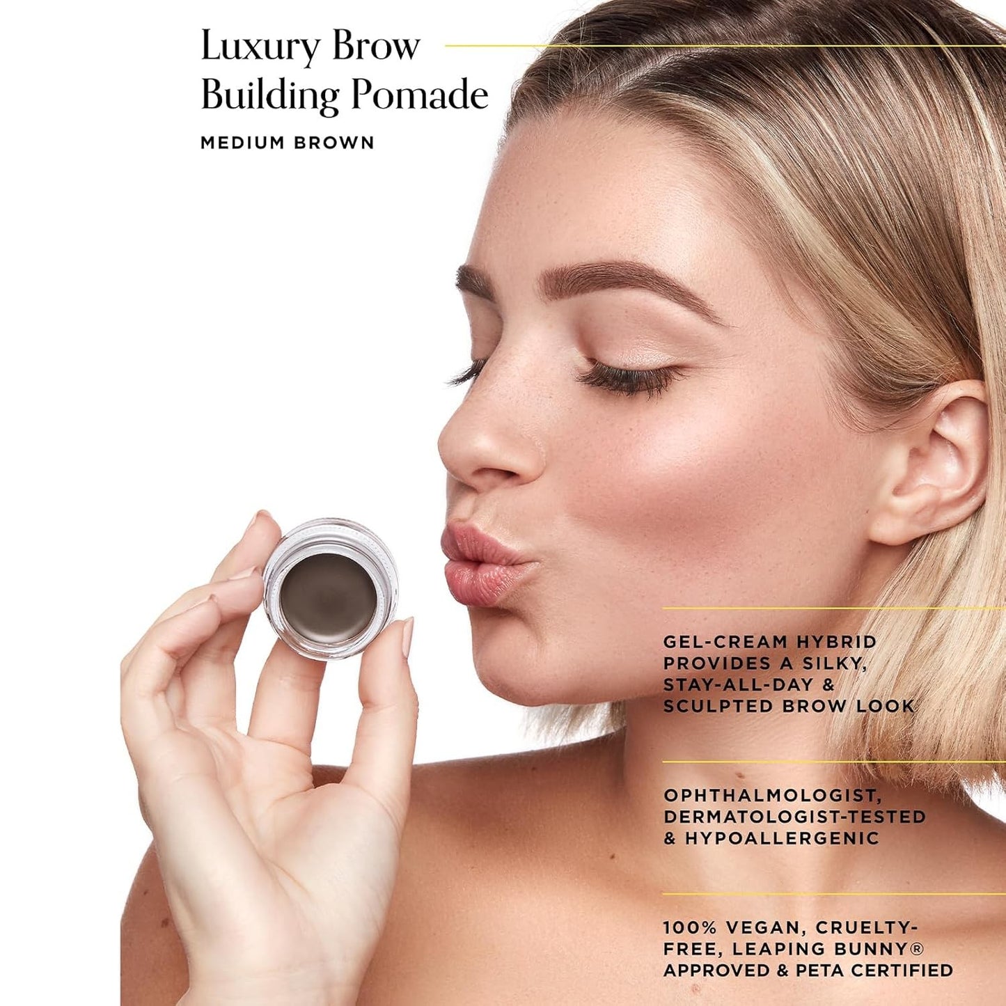 Arches and Halos Luxury Brow Building Pomade - Vegan Eyebrow Pomade Neutral Brow