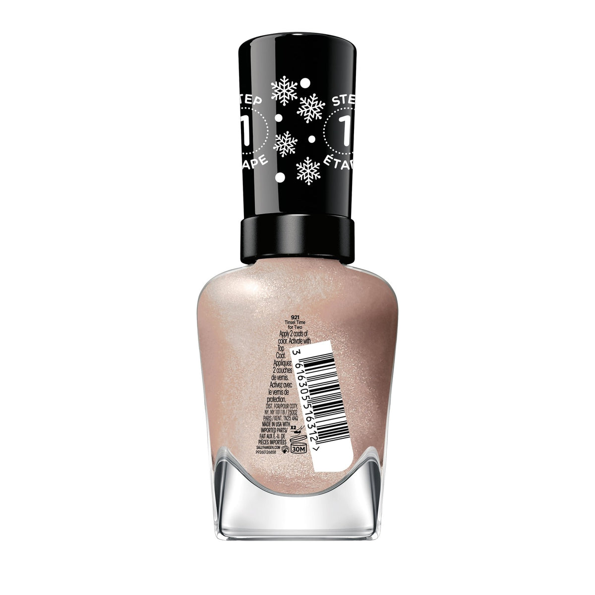 Sally Hansen Miracle Gel Nail Polish, Holiday Collection Tinsel Time for Two 921