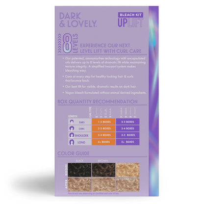 SoftSheen Carson Interbeauty Dark Lovely Uplift Bleaching Kit with Powder Developer Toner for Blonde Hair
