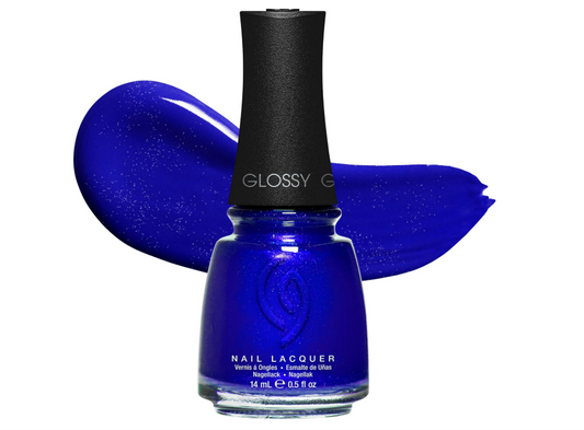 China Glaze CG Nail Lacquer Frostbite – Electric Blue Nail Polish, Quick Dry