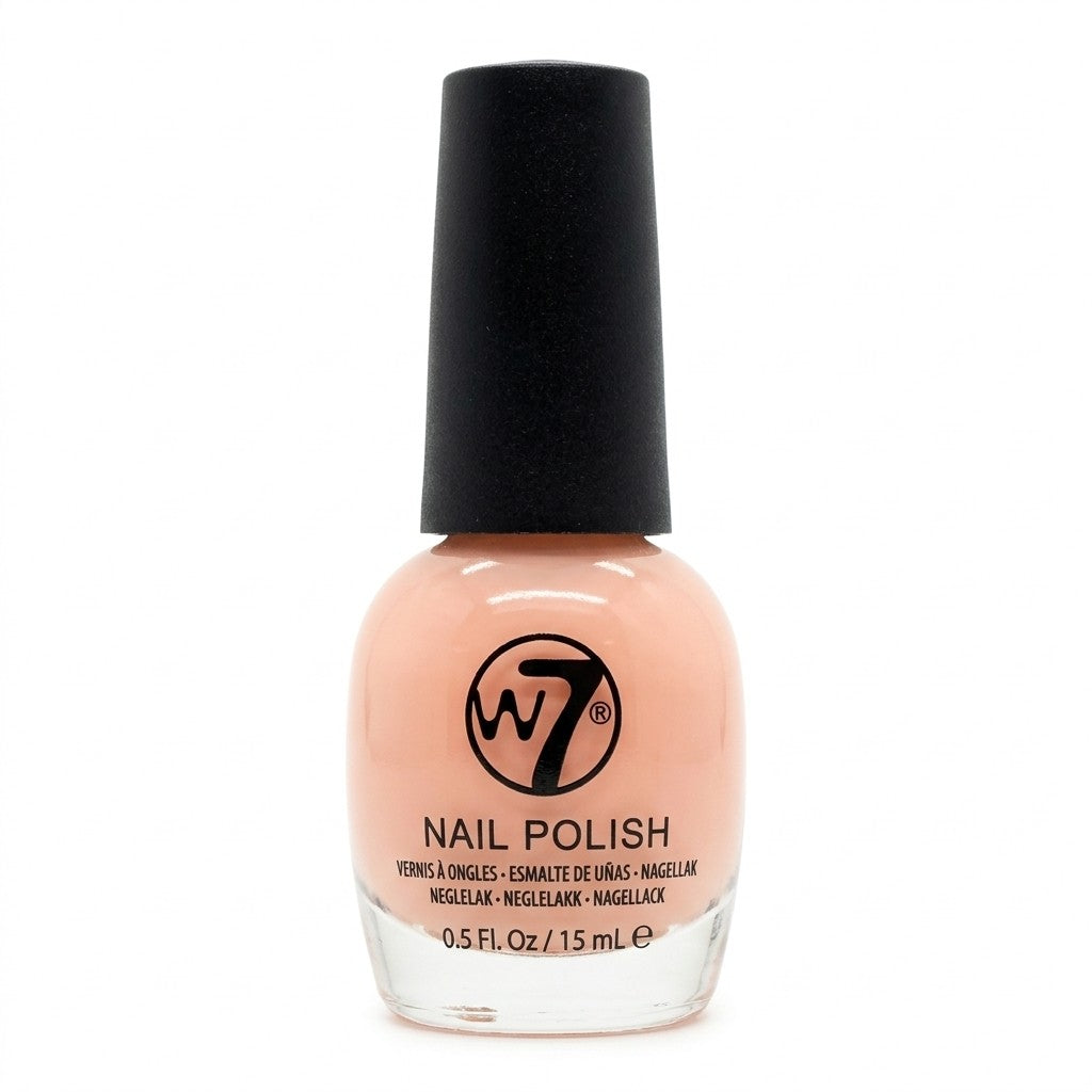 W7 Classic Nail Polish French Blush NP157A Nude Pink Peach Glossy 15ml 0.5oz