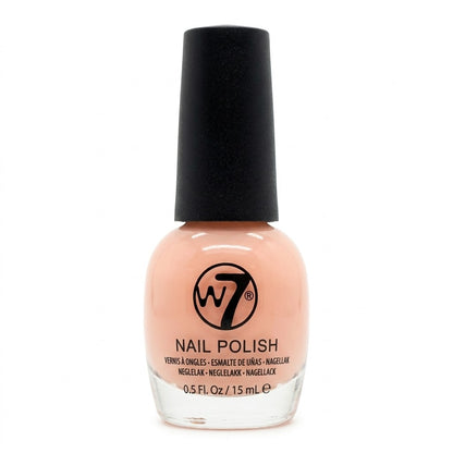 W7 Classic Nail Polish French Blush NP157A Nude Pink Peach Glossy 15ml 0.5oz