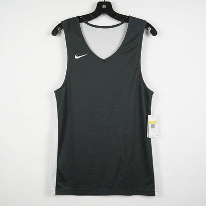 Nike Mens Small Reversible Dri-FIT Tank Top Black White Gym Training Jersey NWT
